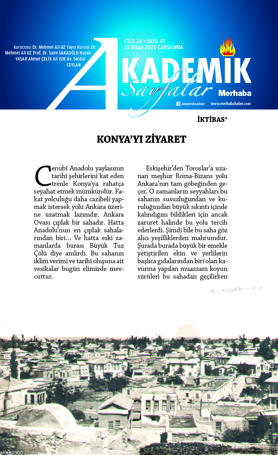 Cilt24, Sayı 47, 15 Nisan 2026