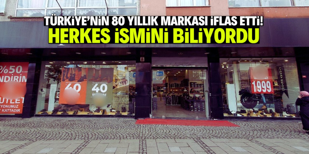 Türkiye'nin en eski markalarından birisi iflas etti