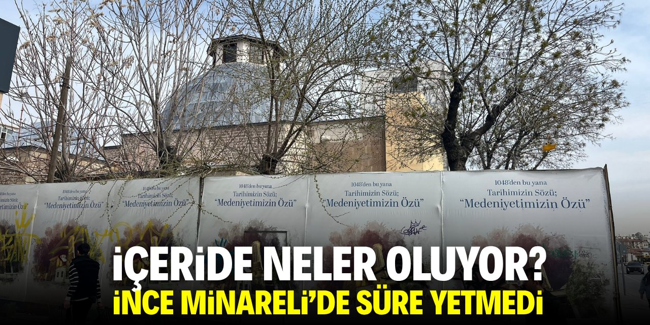 İçeride neler oluyor? Konya İnce Minareli Müzesi'nde süre yetmedi