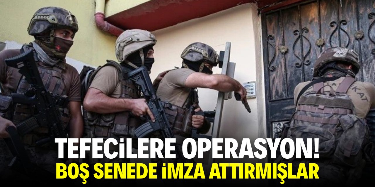 Tefecilere operasyon! Boş senede imza attırmışlar