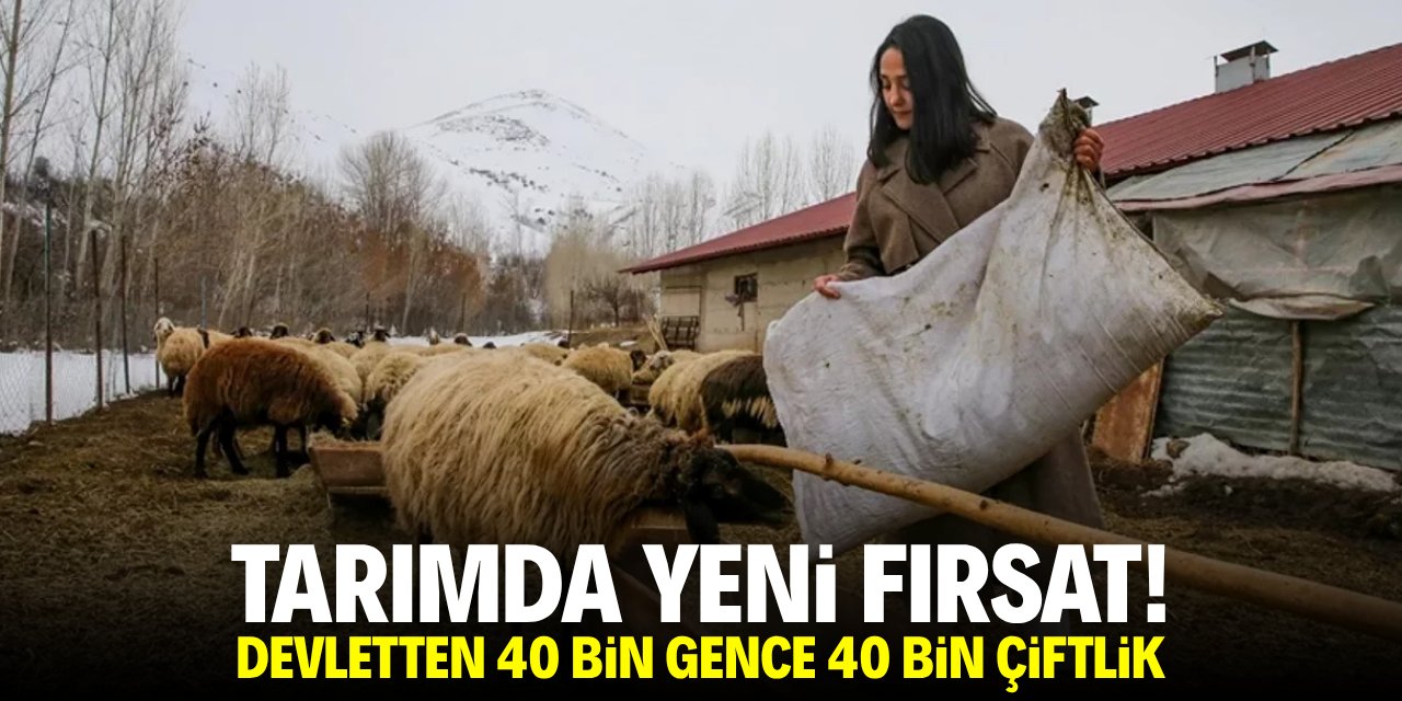Tarımda yeni fırsat! 40 bin gence 40 bin çiftlik