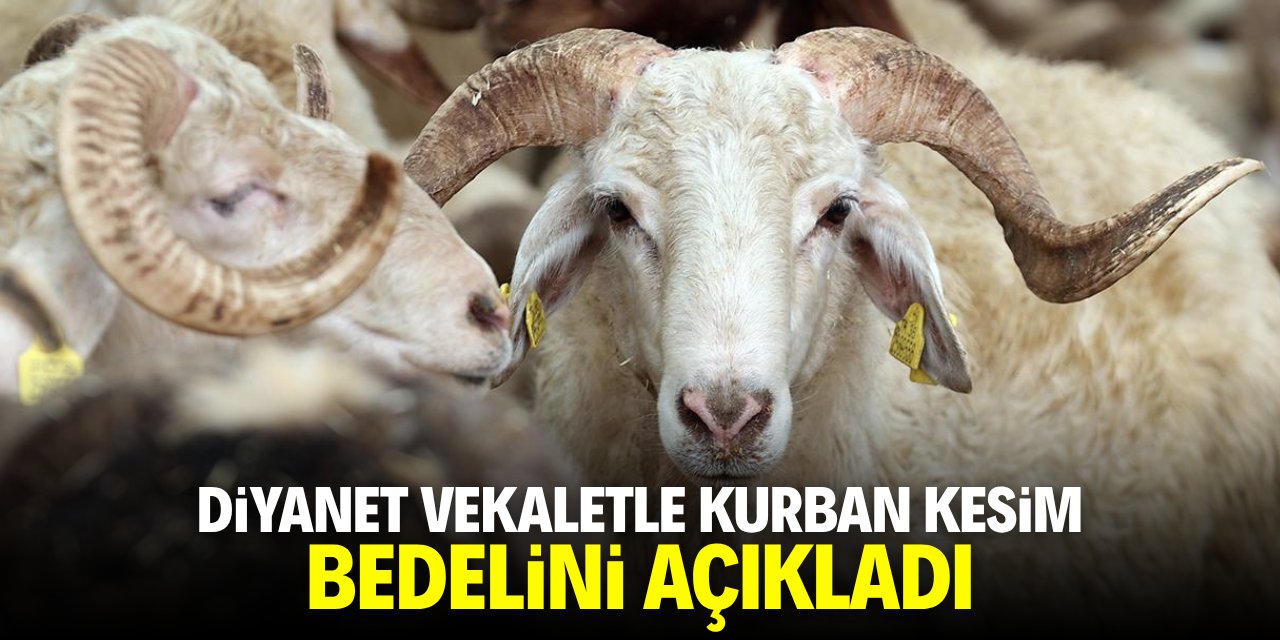 Diyanet vekaletle kurban kesim bedelini açıkladı!