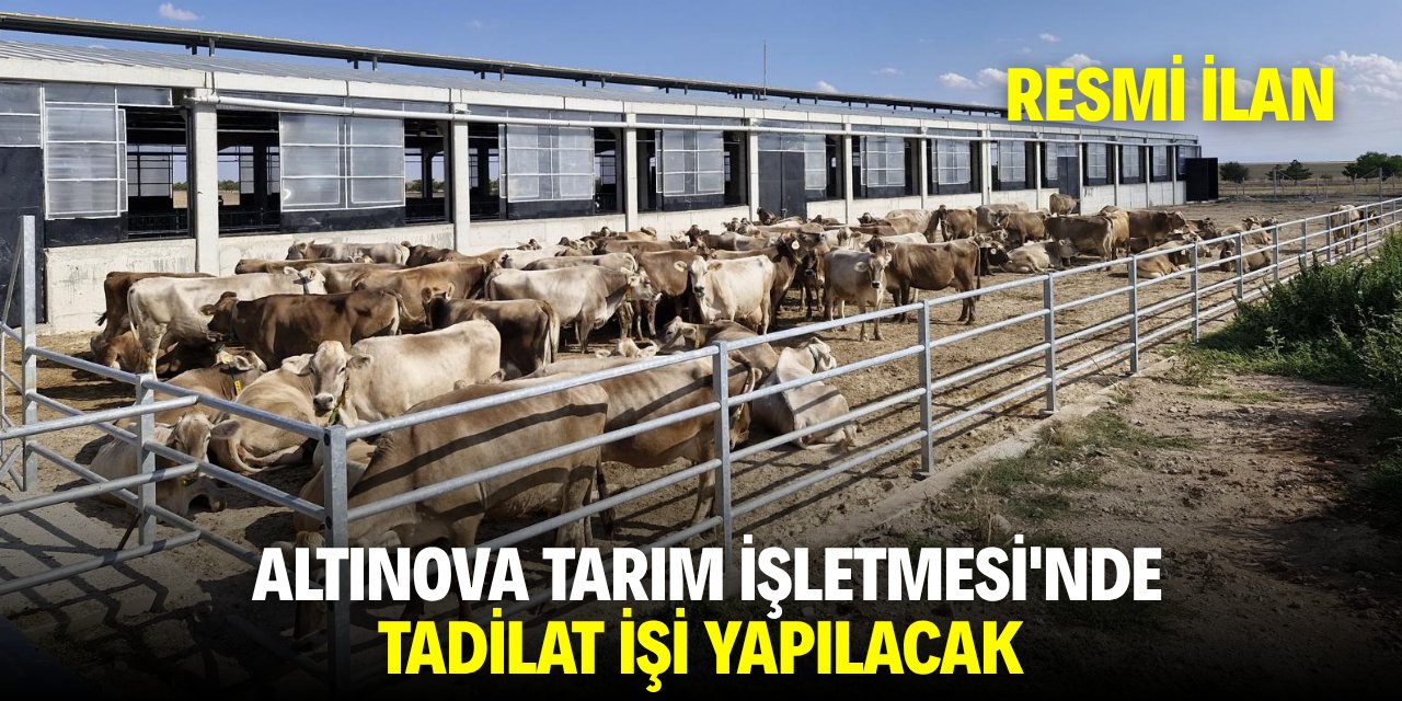 ALTINOVA TARIM İŞLETMESİ'NDE TADİLAT İŞİ YAPILACAK