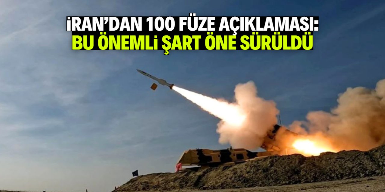İran'dan 100 füze açıklaması! Şart yerine getirilmezse harekete geçecekler