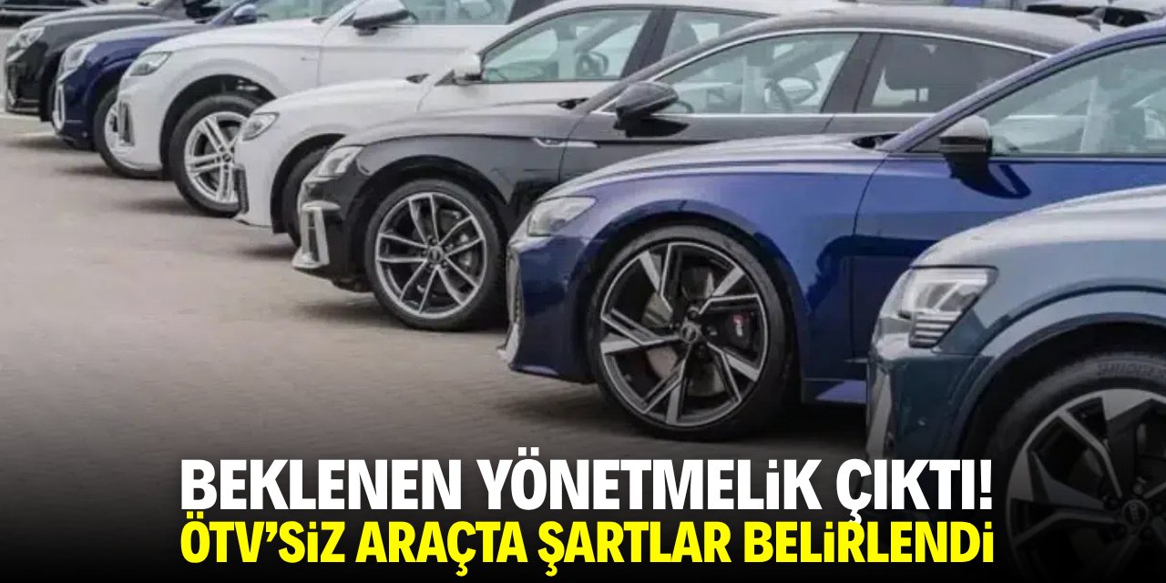 Beklenen yönetmelik çıktı! ÖTV'siz araçta şartlar belirlendi