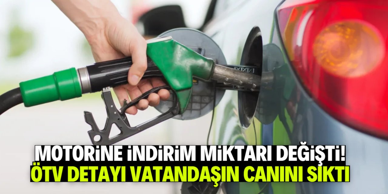 Motorin indiriminde son dakika kararı! ÖTV'ye gidecek kısım belli oldu
