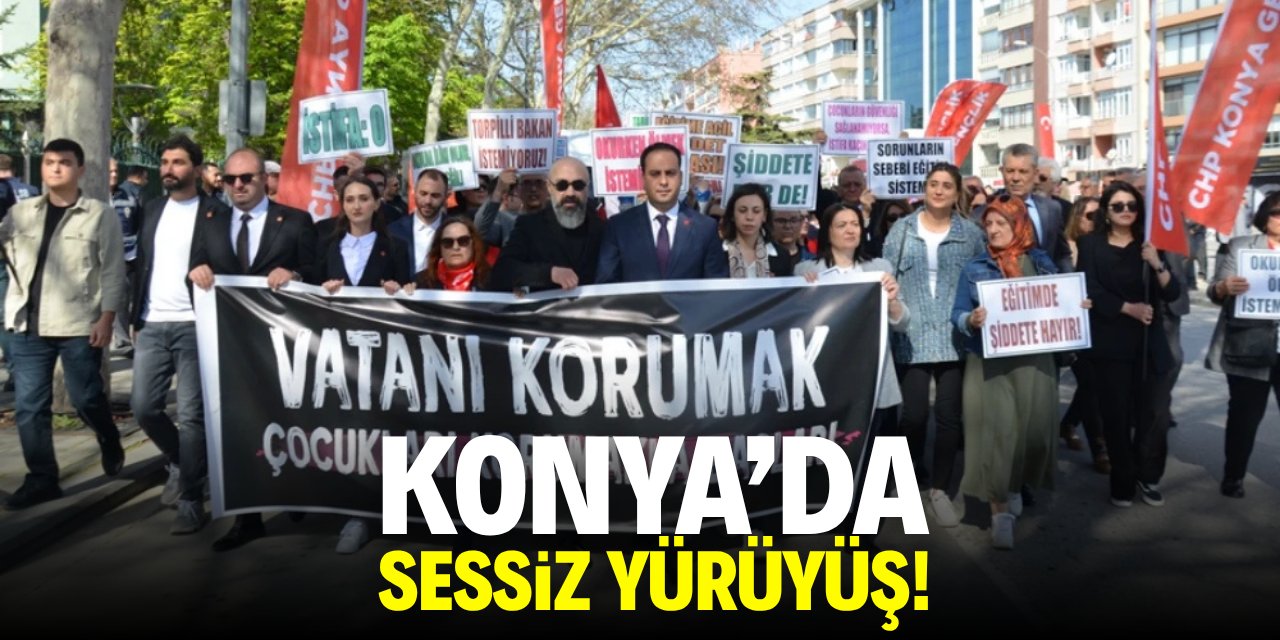 Konya'da sessiz yürüyüş!