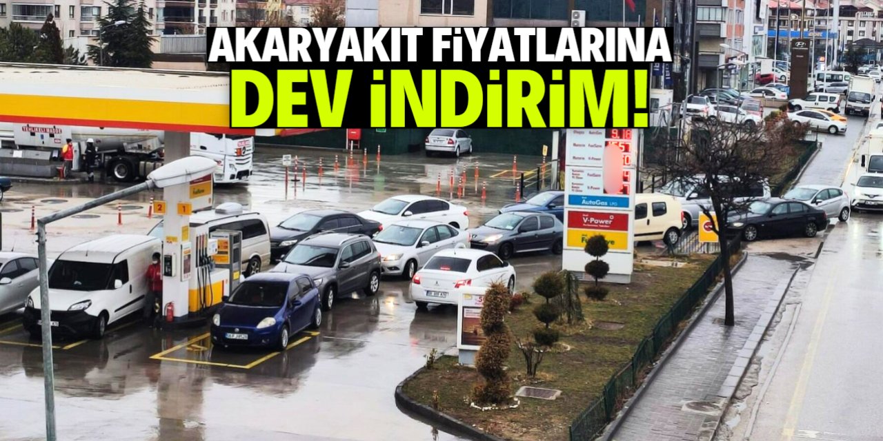 Akaryakıta büyük indirim!