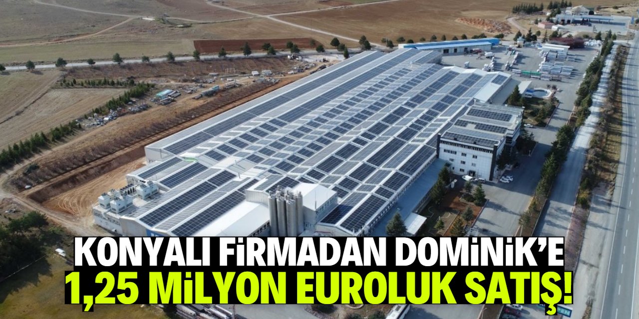 Konyalı firmadan Dominik'e 1,25 milyon Euro tutarında satış
