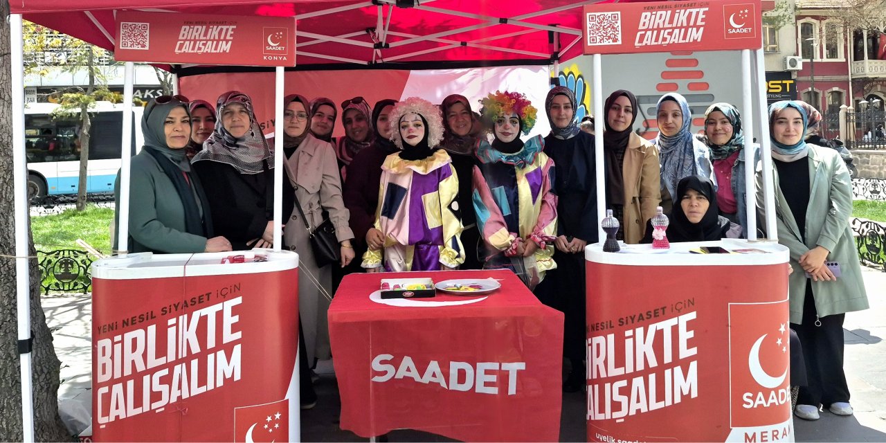 Saadet Partili kadınlardan 23 Nisan etkinliği