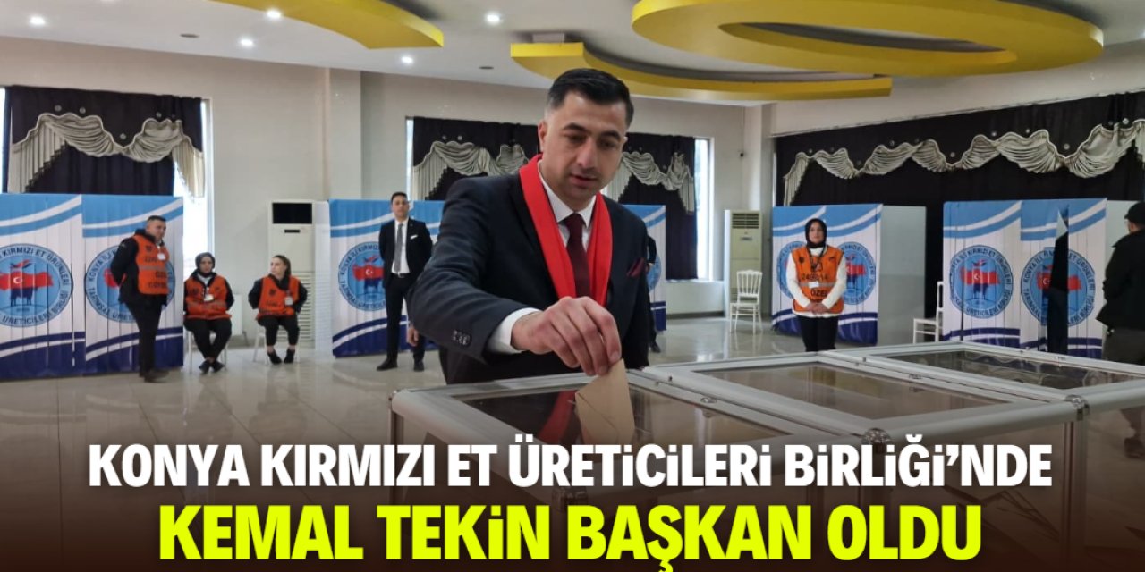 Konya Kırmızı Et Üreticileri Birliği'nde yeni yönetim belirlendi