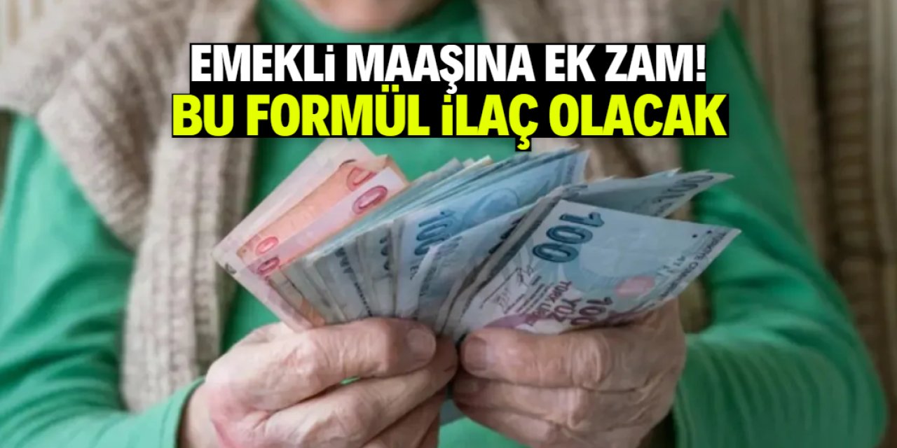 Emekli maaşına ek zam! Bu formül ilaç olacak