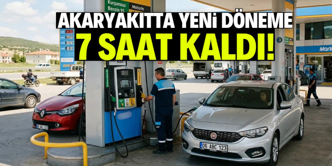 Akaryakıt fiyatlarında yeni döneme 7 saat kaldı!