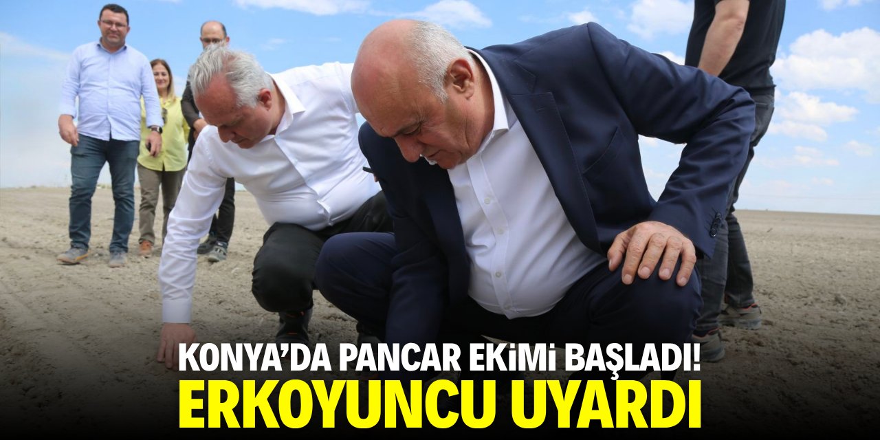 Konya'da pancar ekimi başladı! Erkoyuncu uyardı