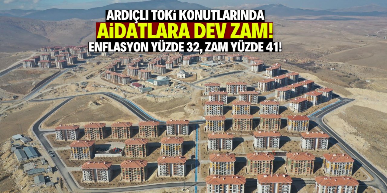 Konya merkezde TOKİ aidatlarına yüzde 41 zam!