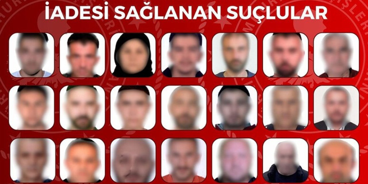 Kırmızı bültenle arananlar Türkiye'ye getirildi