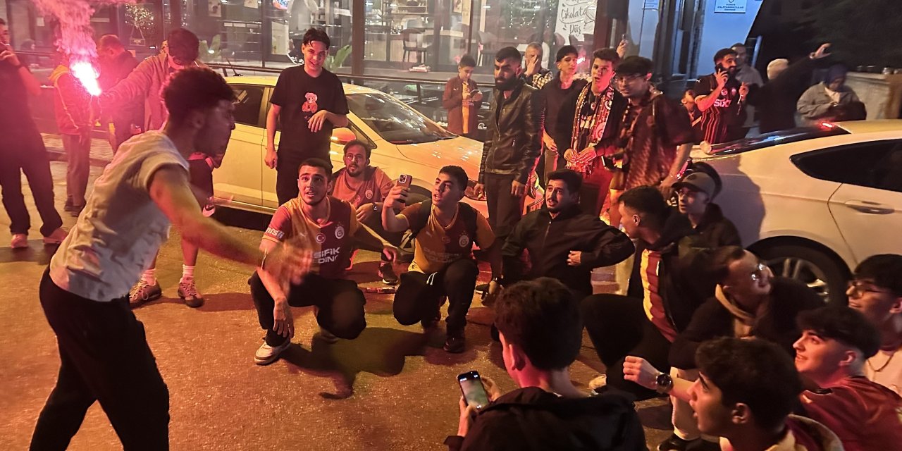 Konya'da Galatasaraylılardan kutlama