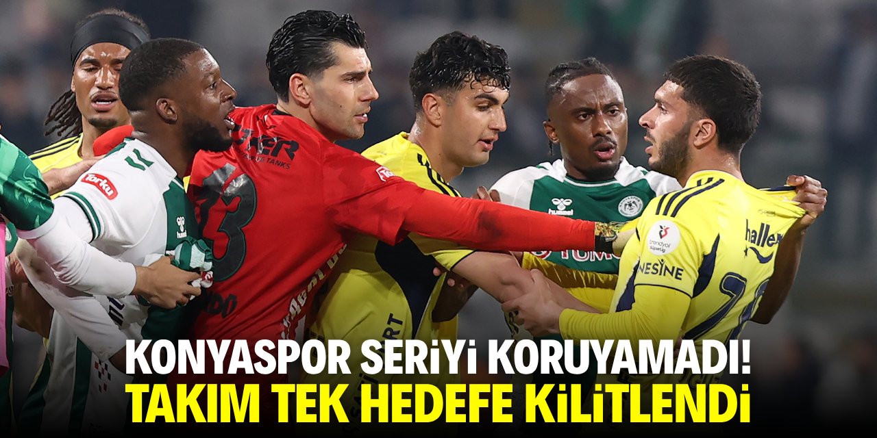 Konyaspor seriyi koruyamadı! Tek hedef kupa