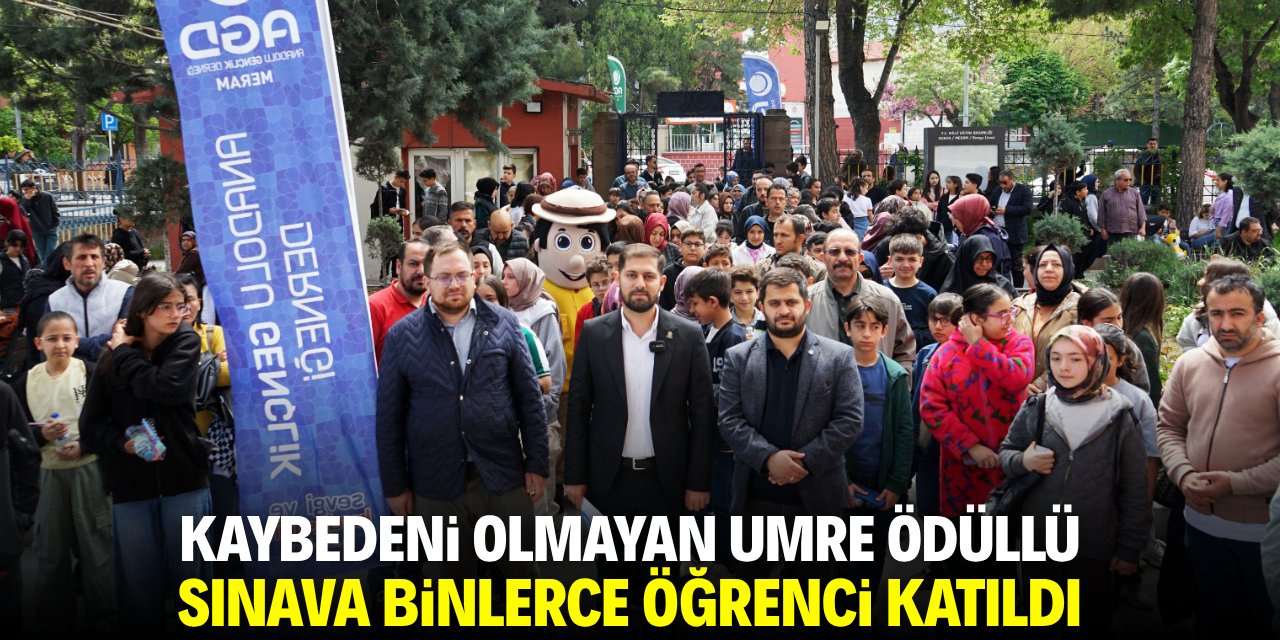 Kaybedeni olmayan umre ödüllü sınava binlerce öğrenci katıldı