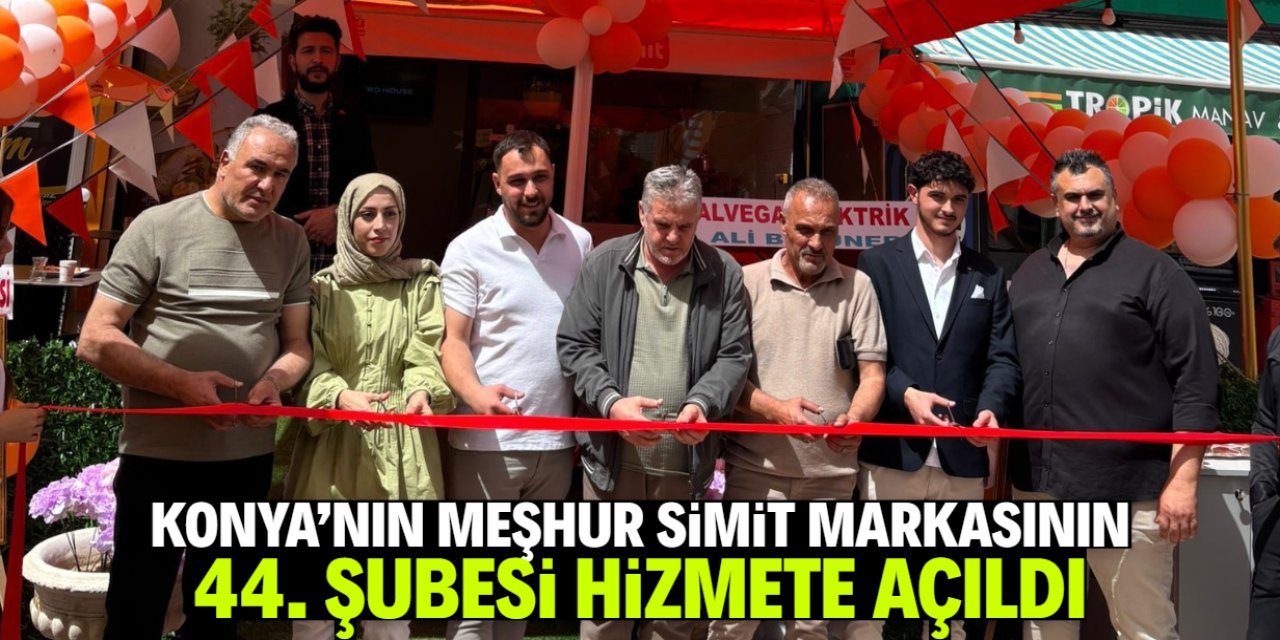 Konya'nın meşhur simit markası 44. şubesini açtı