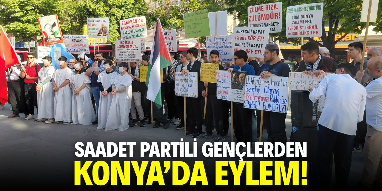 Saadet Partili gençlerden Konya'da eylem!