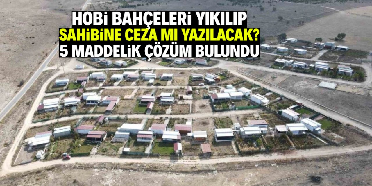 Hobi bahçelerine 5 maddelik çözüm geliyor
