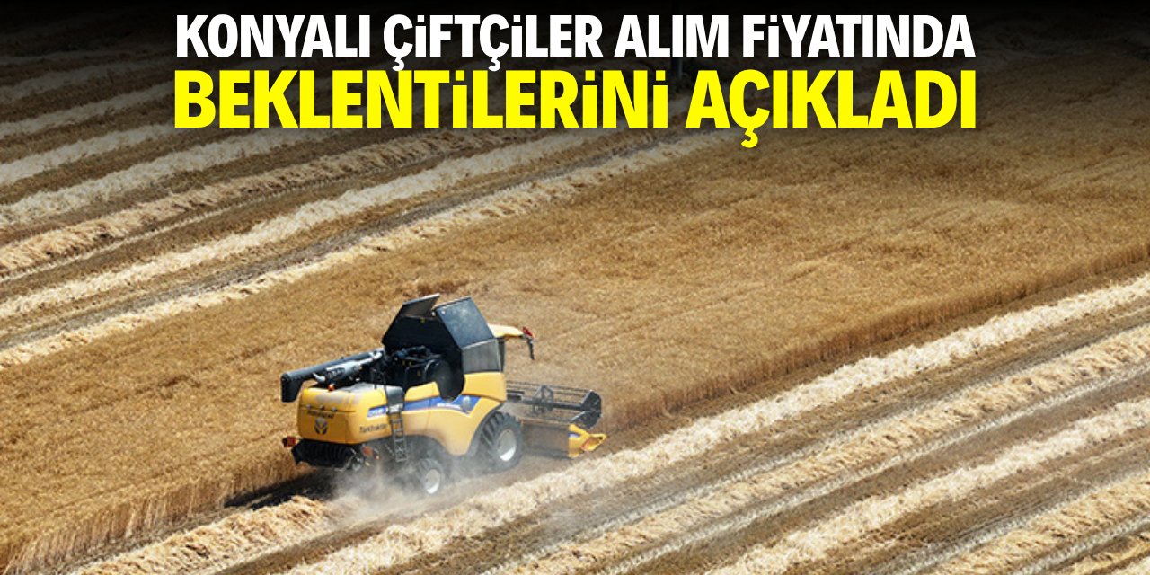 Konya'da çiftçiler alım fiyatında beklentilerini açıkladı