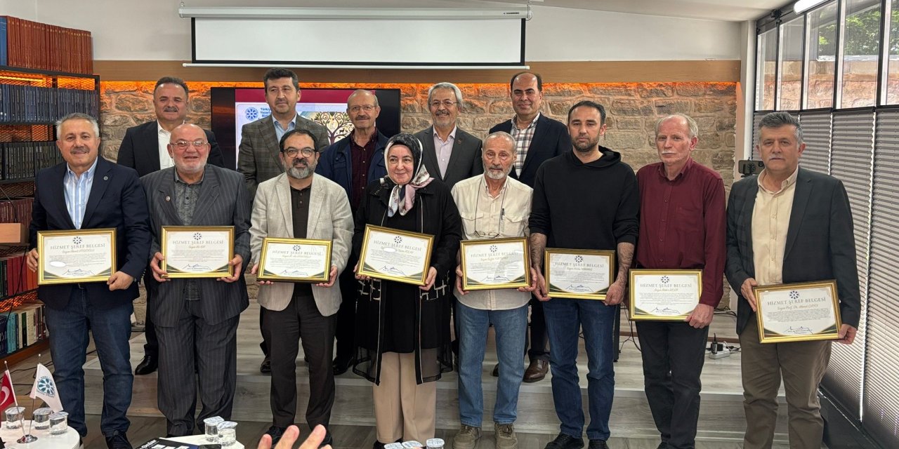 TYB’den Konyalı İsimlere şeref belgesi