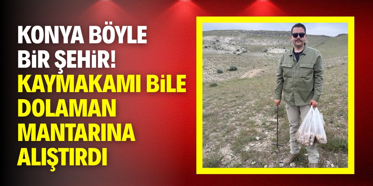 Konya böyle bir şehir! Kaymakamı bile dolaman mantarına alıştırdı