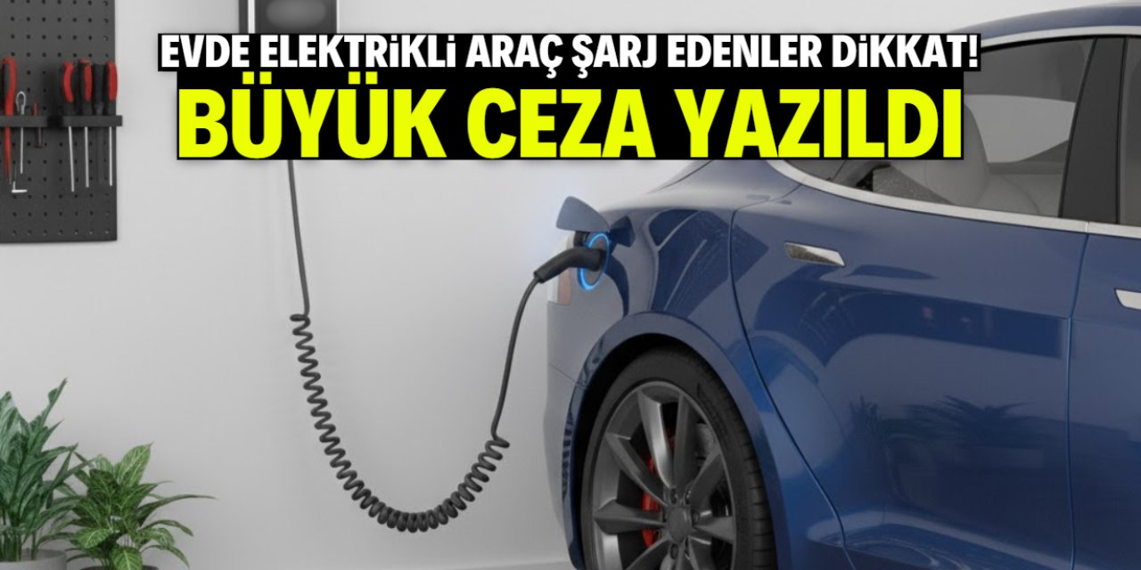 Evde elektrikli araç şarj edenler dikkat: 840 bin lira ceza yazıldı!