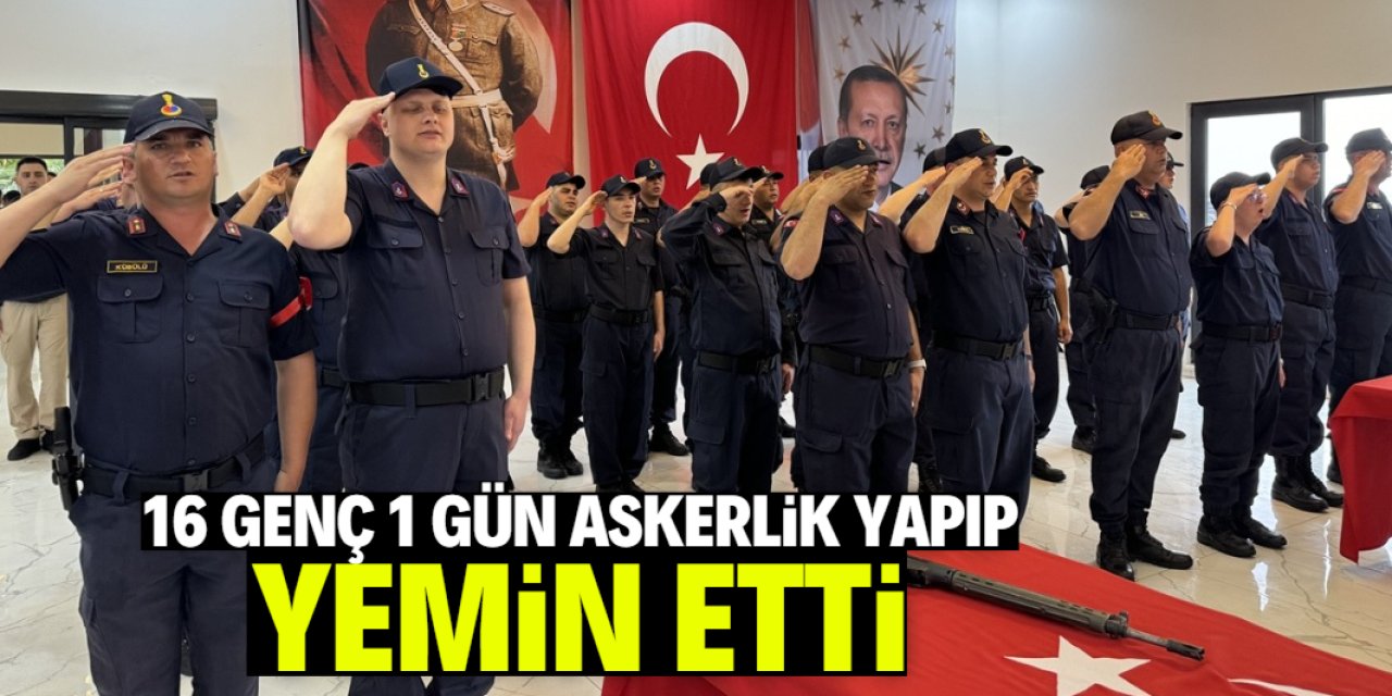 16 genç 1 günlük temsili askerlik yaptı: Mutlulukları gözlerinden okundu