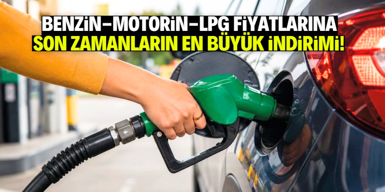 Benzin, motorin ve LPG'ye dev indirim! Miktar belirlendi