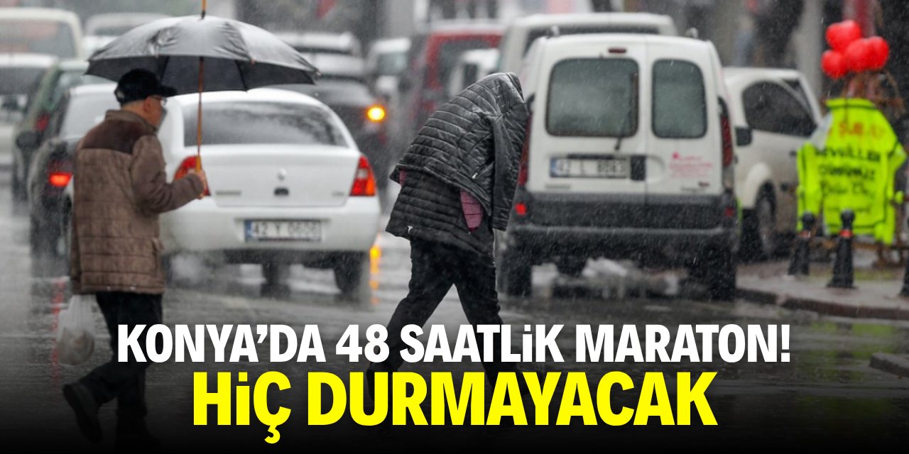 Konya'da 48 saatlik maraton! Hiç durmayacak