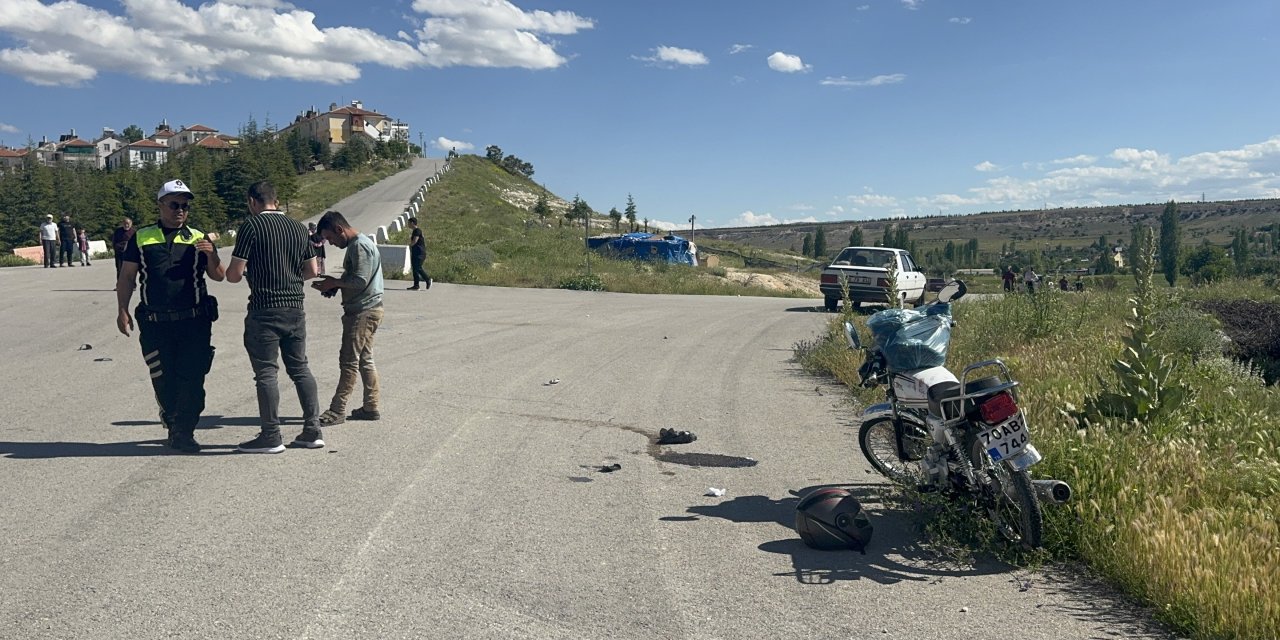 Kazada motosiklet sürücüsü hayatını kaybetti