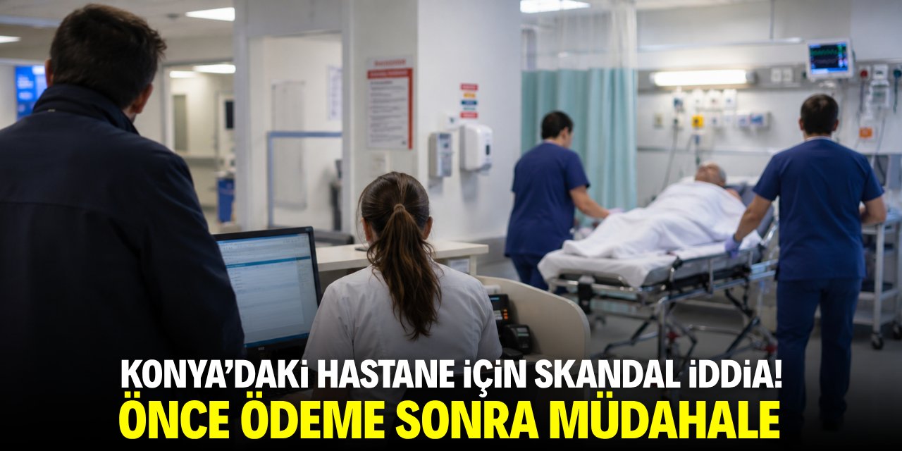 Konya'daki hastane için skandal iddia! Önce ödeme, sonra müdahale