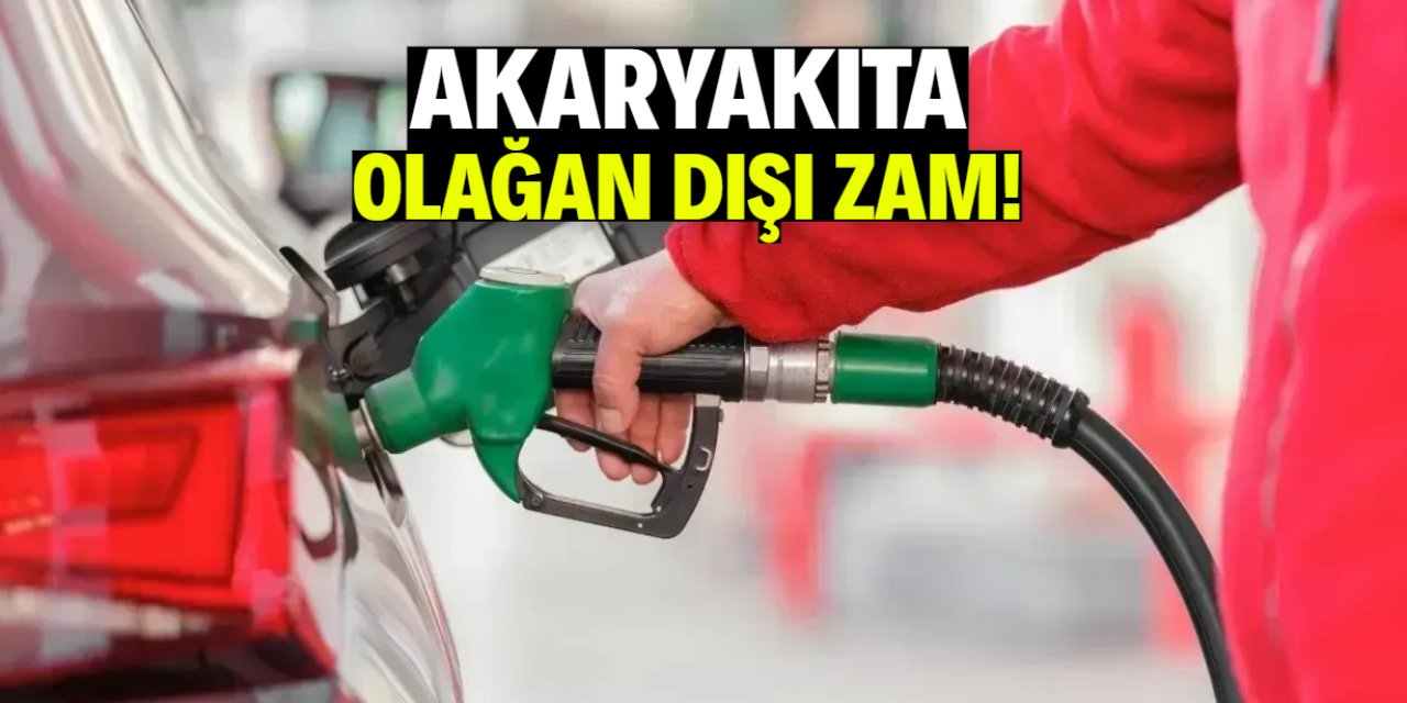 Akaryakıta olağan dışı zam