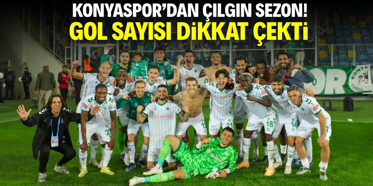 Konyaspor'dan çılgın sezon! Gol sayısı dikkat çekti