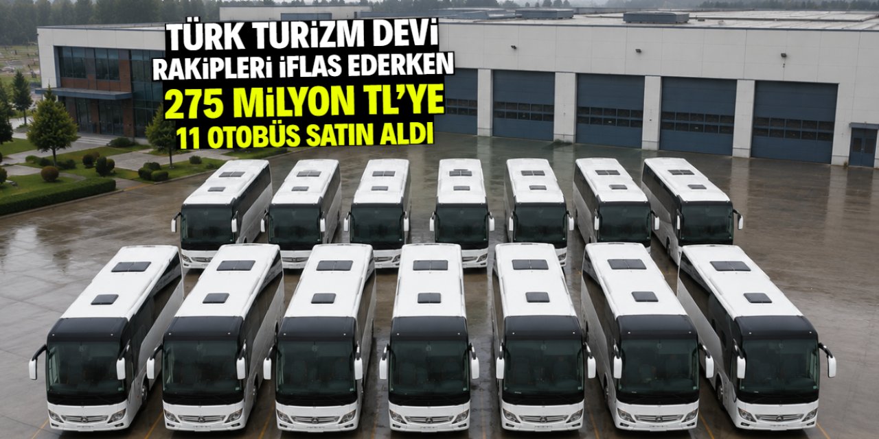 Rakipleri krizle boğuşurken 275 milyon TL'ye 11 adet sıfır otobüs satın aldı