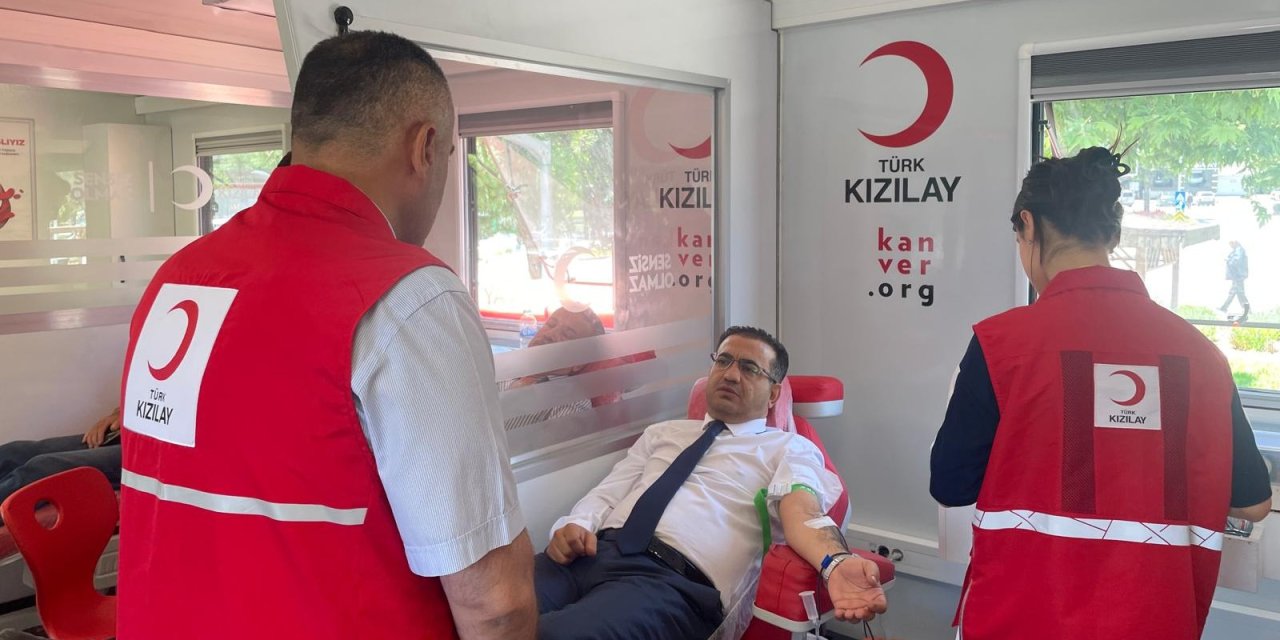Konya'da kan bağışına ilgi büyük