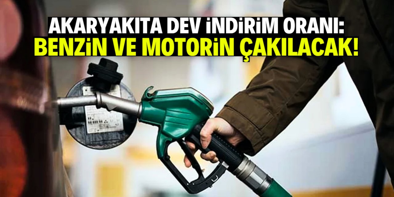 Akaryakıt fiyatlarına dev indirim oranı: Benzin ve motorin çakılacak!