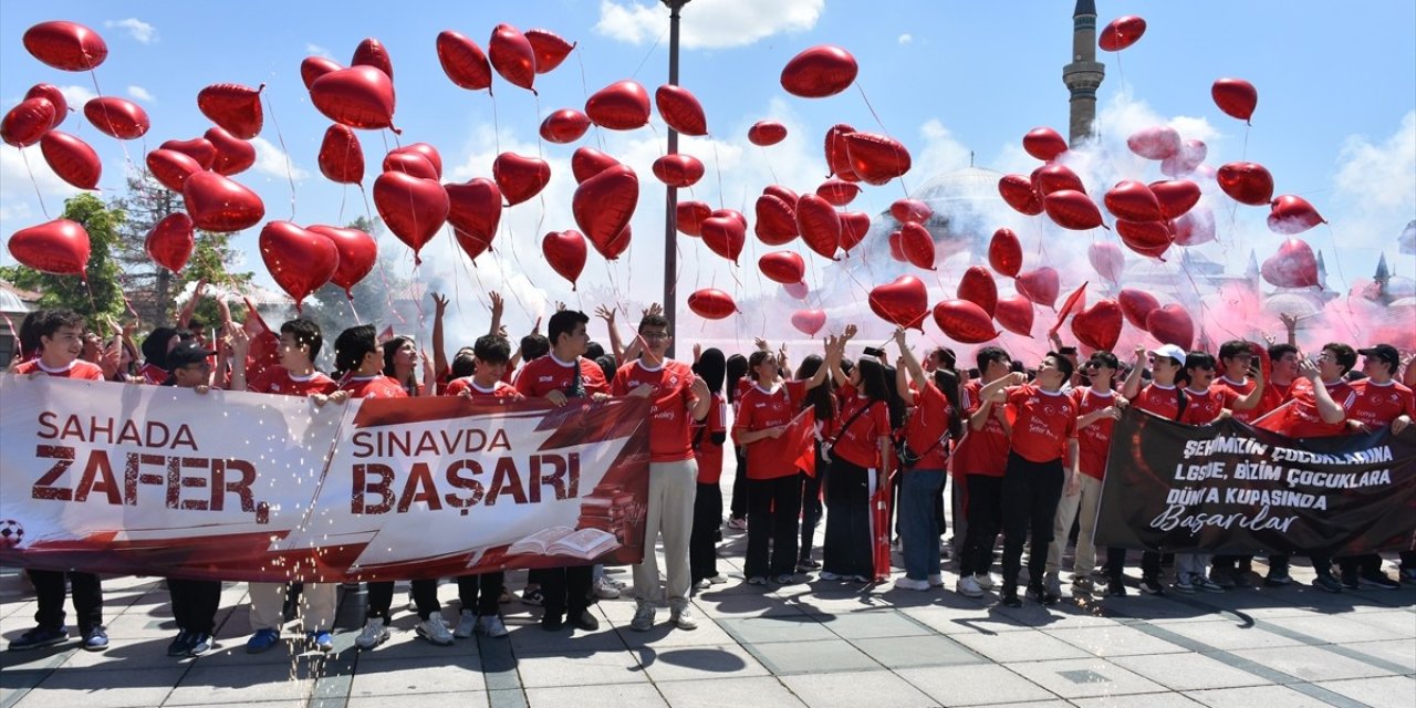 Konya'dan A Milli Takım'a destek yürüyüşü!