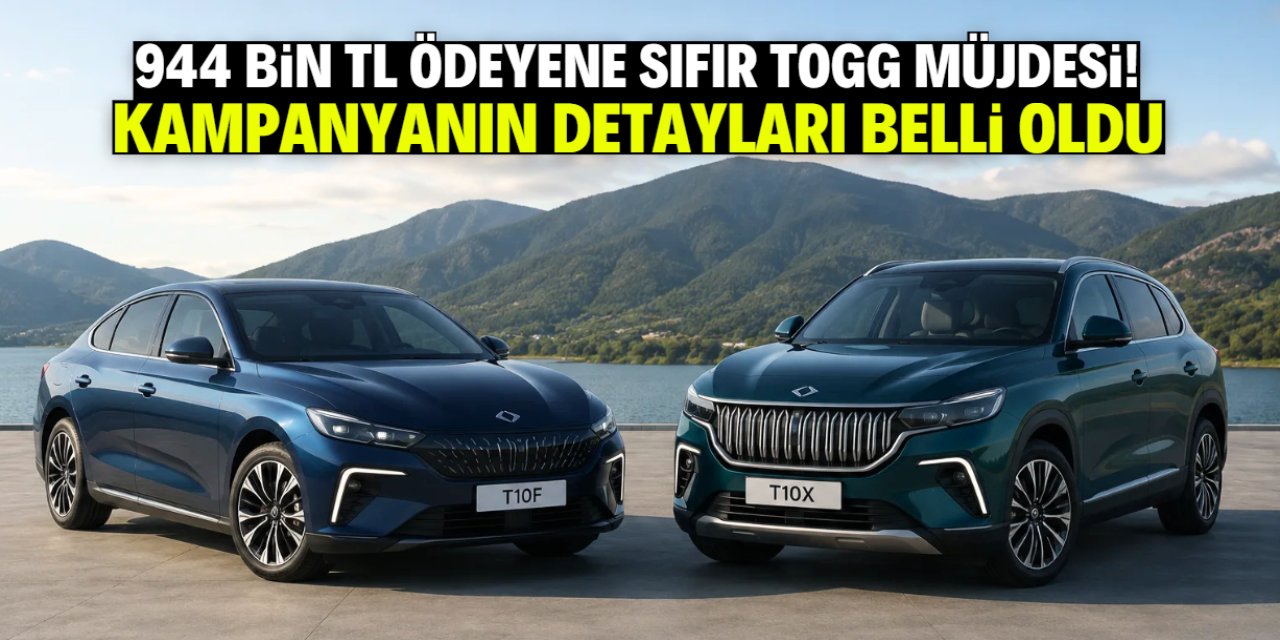 TOGG 944 bin TL ödeyene sıfır otomobili teslim edecek