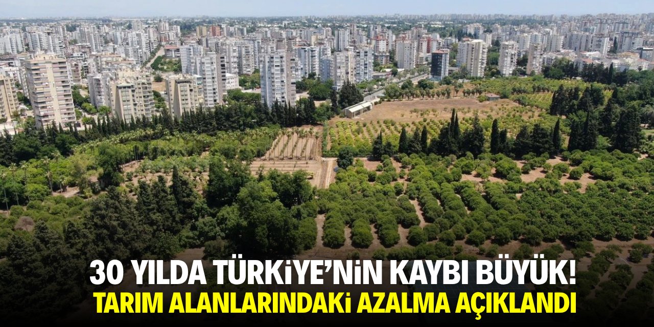 30 yılda Türkiye'nin kaybı büyük! Konya kadar tarım alanı yok oldu