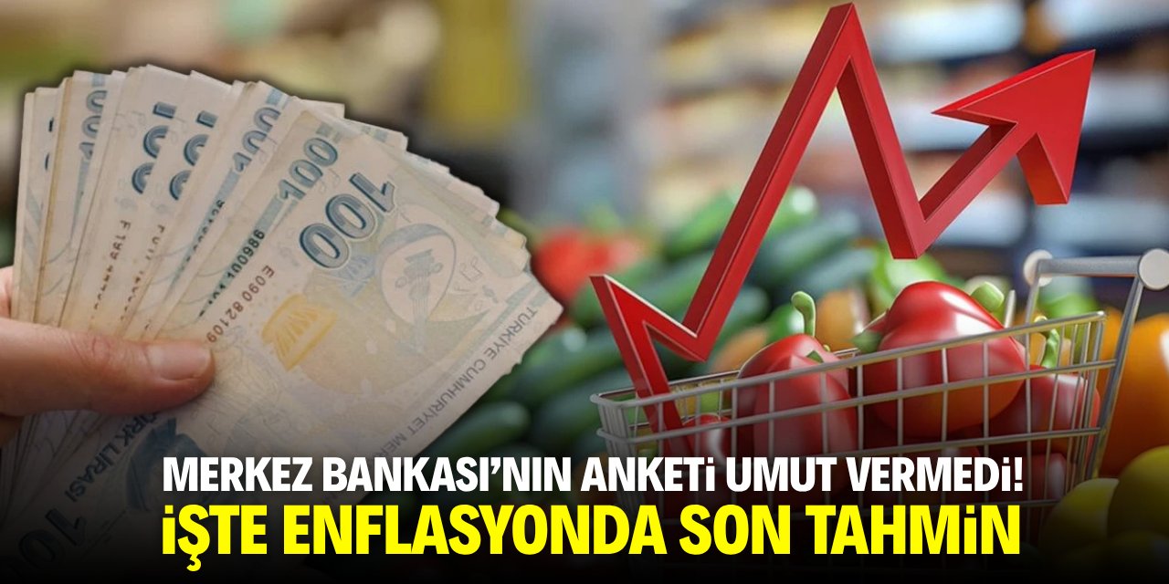 Merkez Bankası'nın anketi umut vermedi! İşte enflasyonda son tahmin