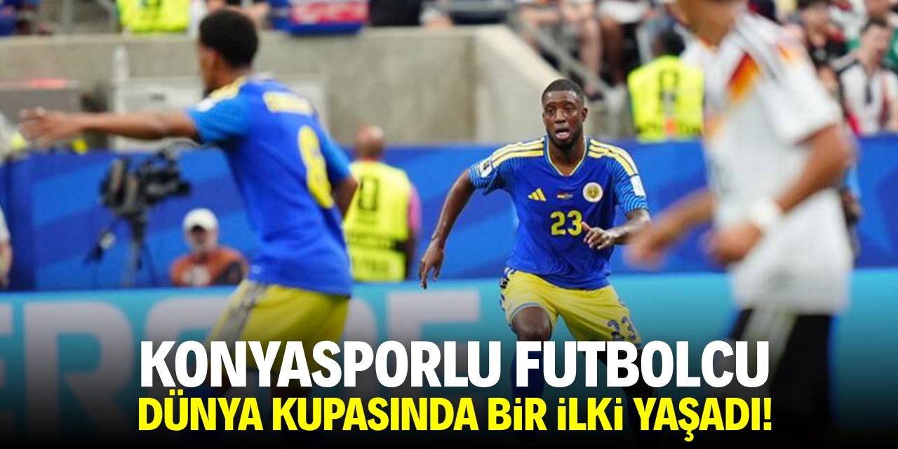 Konyasporlu futbolcu dünya kupasında bir ilki yaşadı!
