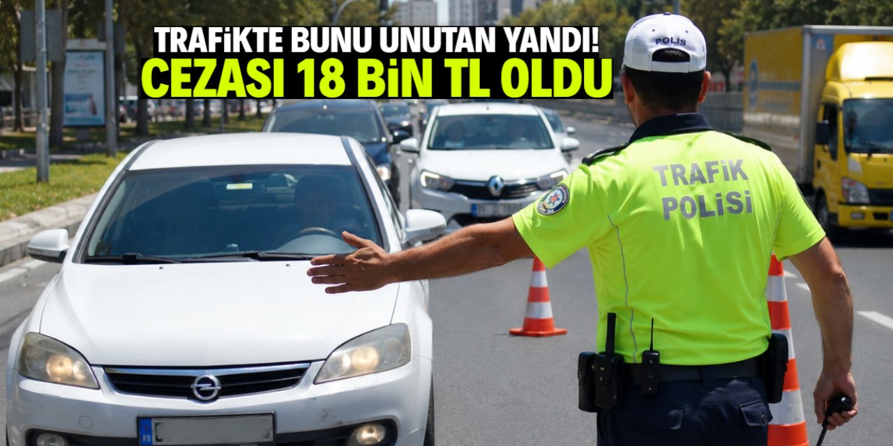 Trafikte dikkat dağınıklığının cezası 18 bin TL oldu! Bunu sakın unutmayın