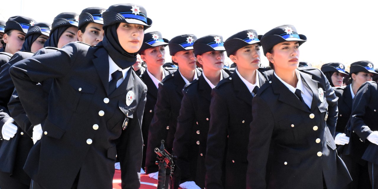 485 polis adayında mezuniyet sevinci