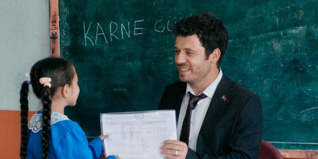 Konya'da bir öğretmen ve tek öğrencinin karne heyecanı