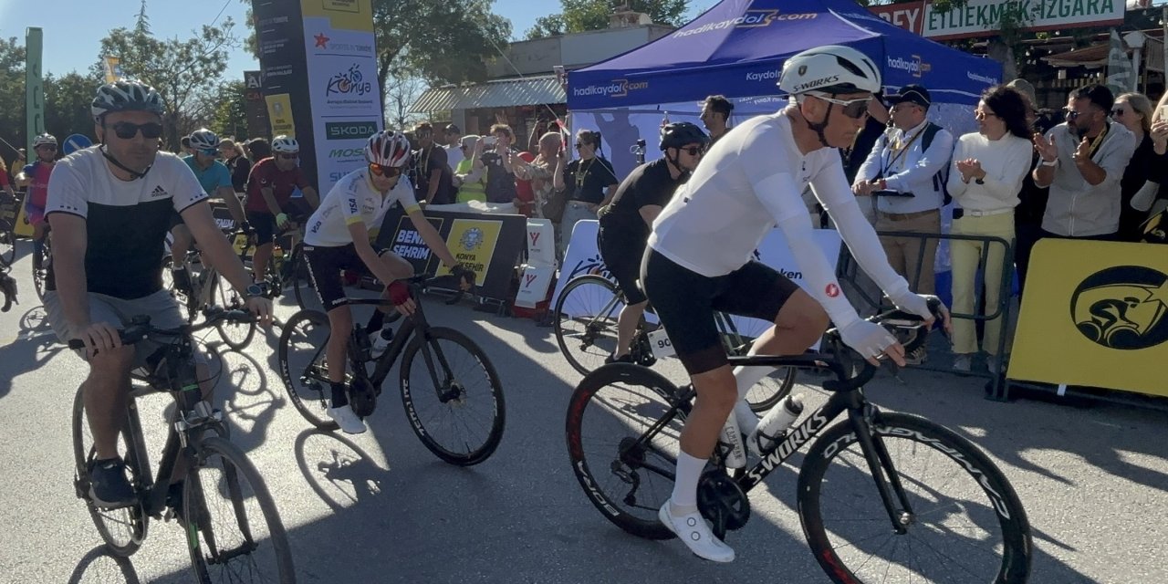 Konya'da Granfondo Yol Bisiklet Yarışı başladı