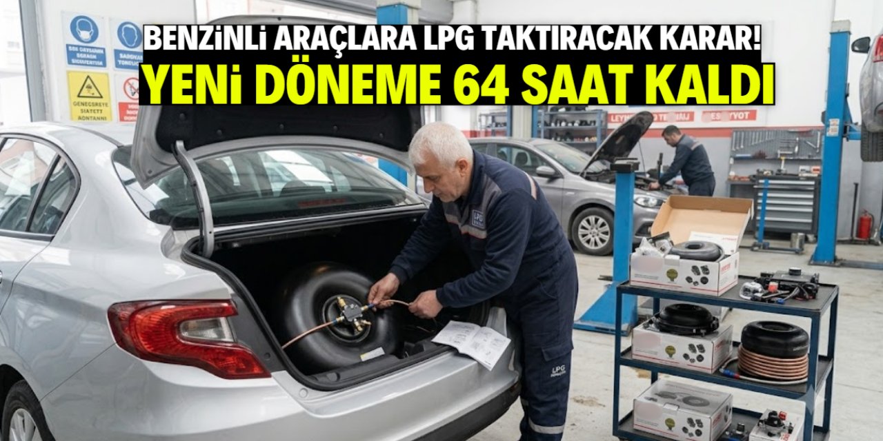 Benzinli araçlara LPG sistemi taktıracak karar! Son 64 saat kaldı